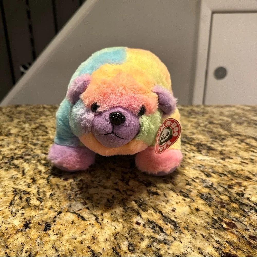 NWT Peek a boy toys panuk the polar bear multicolored stuffed animal plush toy❤️